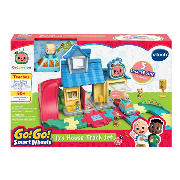 VTech CoComelon Go! Go! Smart Wheels JJ's House Track Set