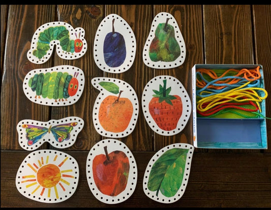 The Very Hungry Caterpillar - 毛毛蟲Eric Carle 畫風串串樂