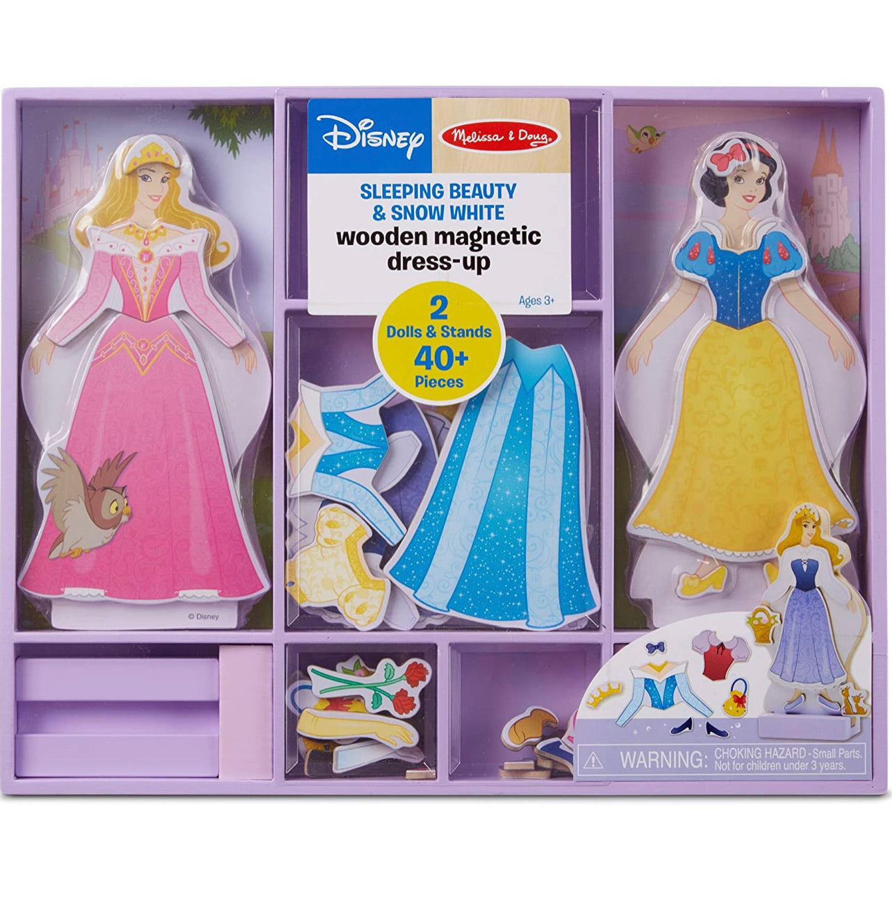 Melissa & Doug X Disney 👸🏼迪士尼公主木製磁貼換衫遊戲套裝