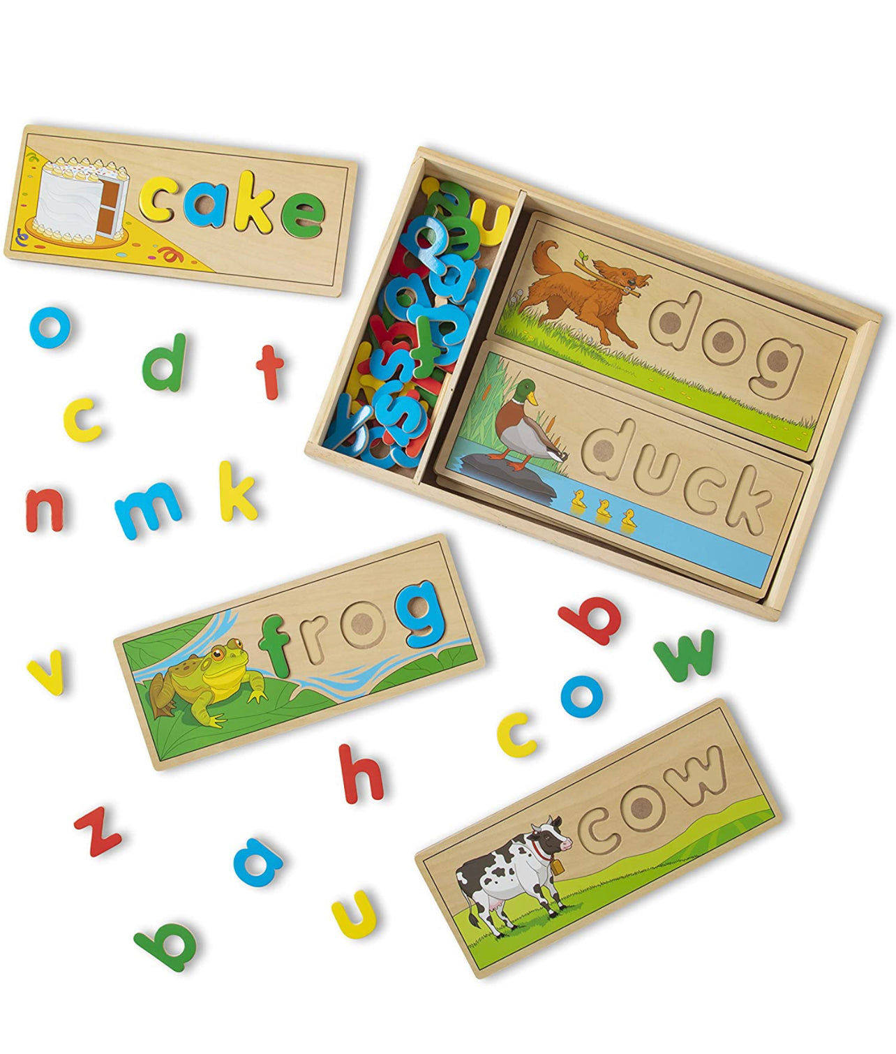 Melissa & Doug - 木製生字拼拼樂