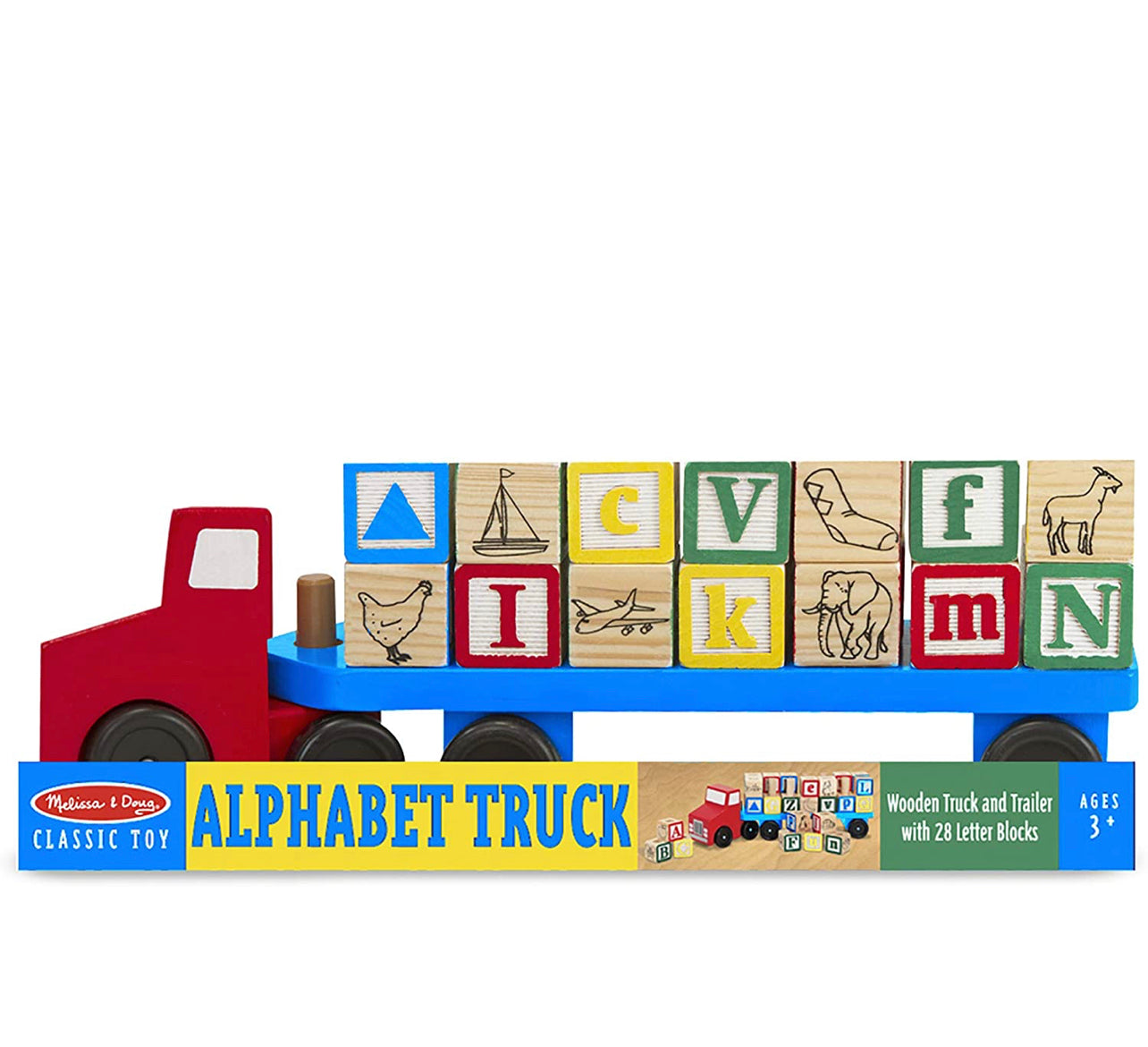 Melissa & Doug - ABC學習方塊套裝小貨車