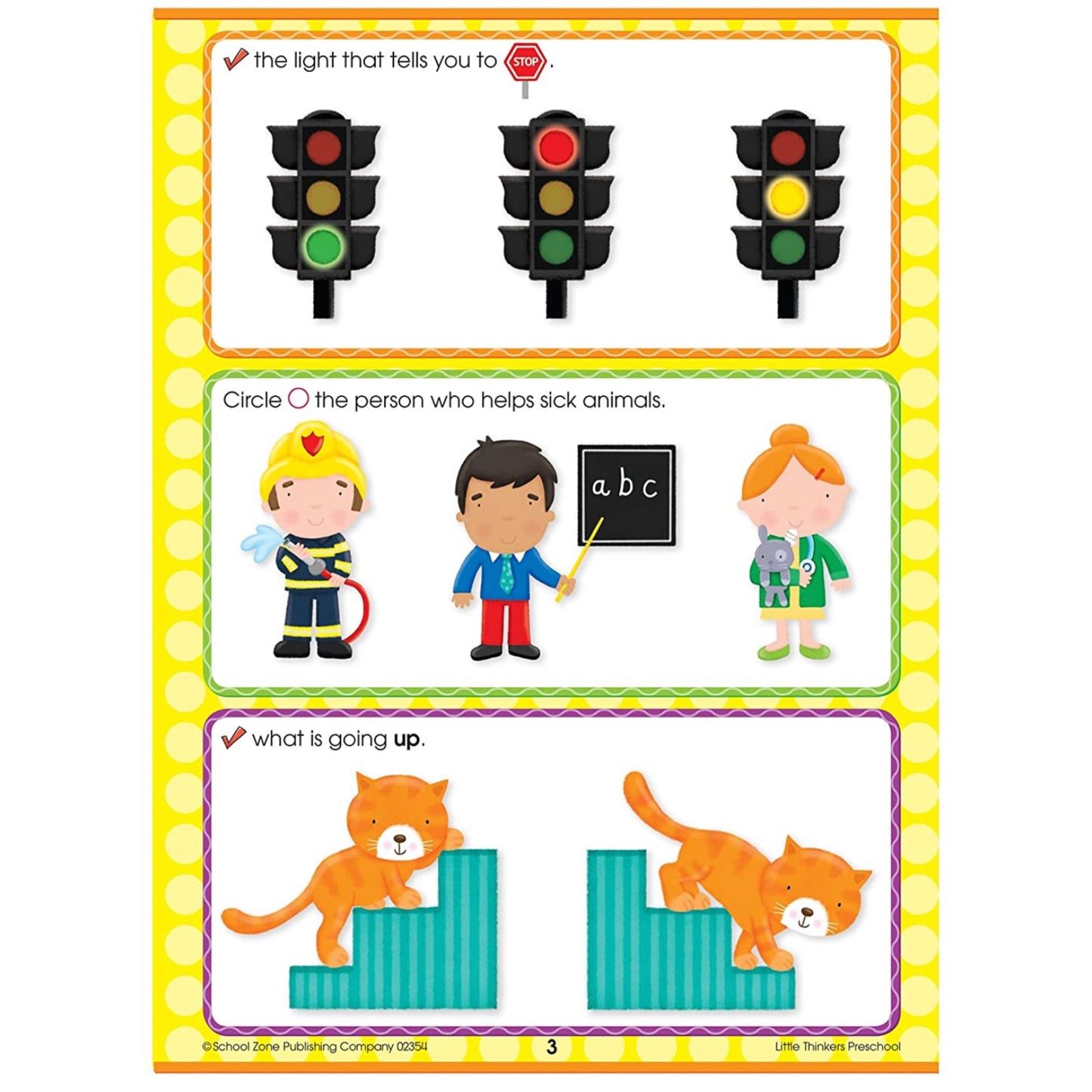 School Zone - Preschool Workbook (64pages) Same or Different