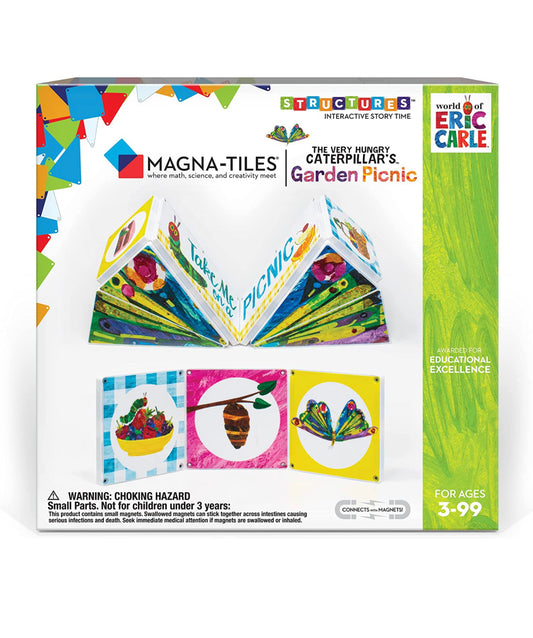 Eric Carle x Magna-Tiles 磁力片積木玩具 - The Very Hungry Caterpillar Garden Picnic 11塊套裝