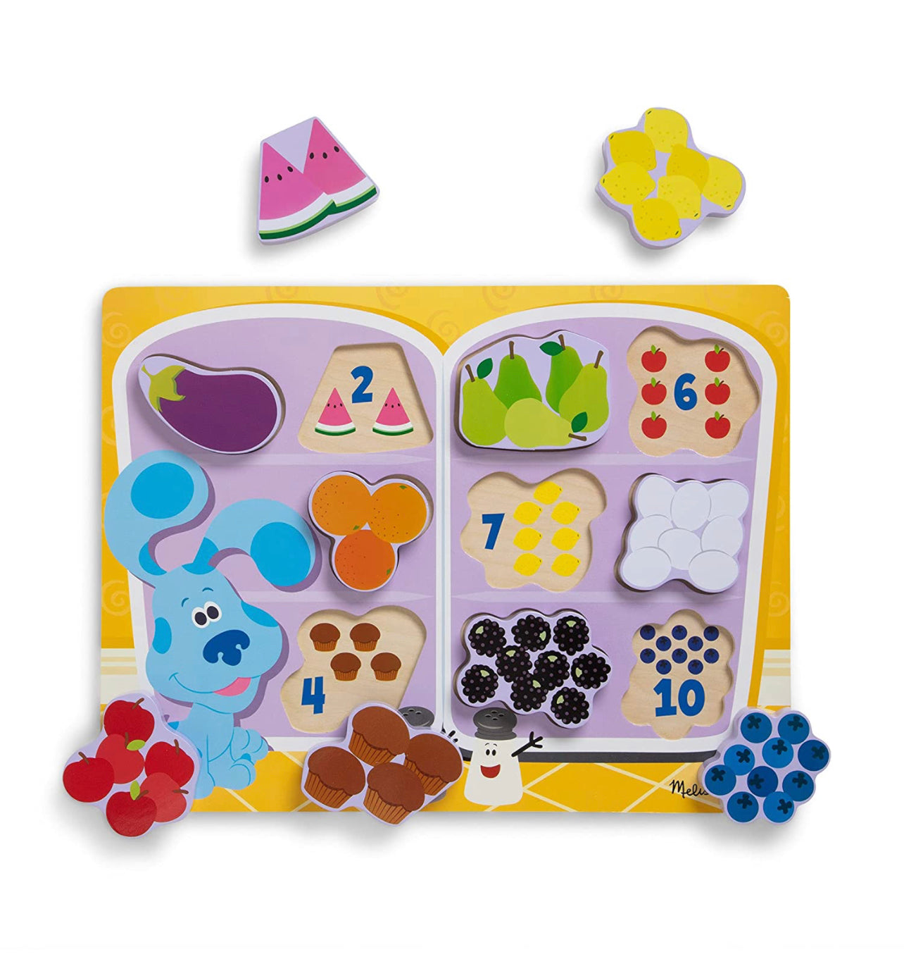 Melissa & Doug x Blue's Clues 🌈數圖chunky puzzle