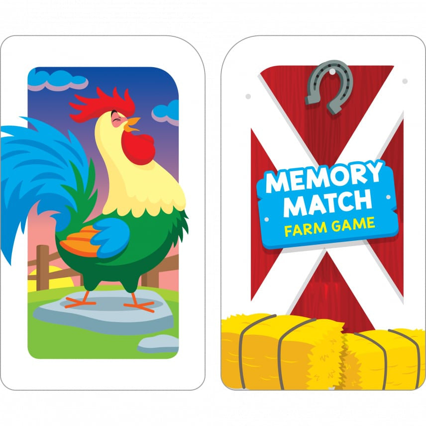 School Zone Match Card 學習記憶快閃卡 - Memory Match Farm