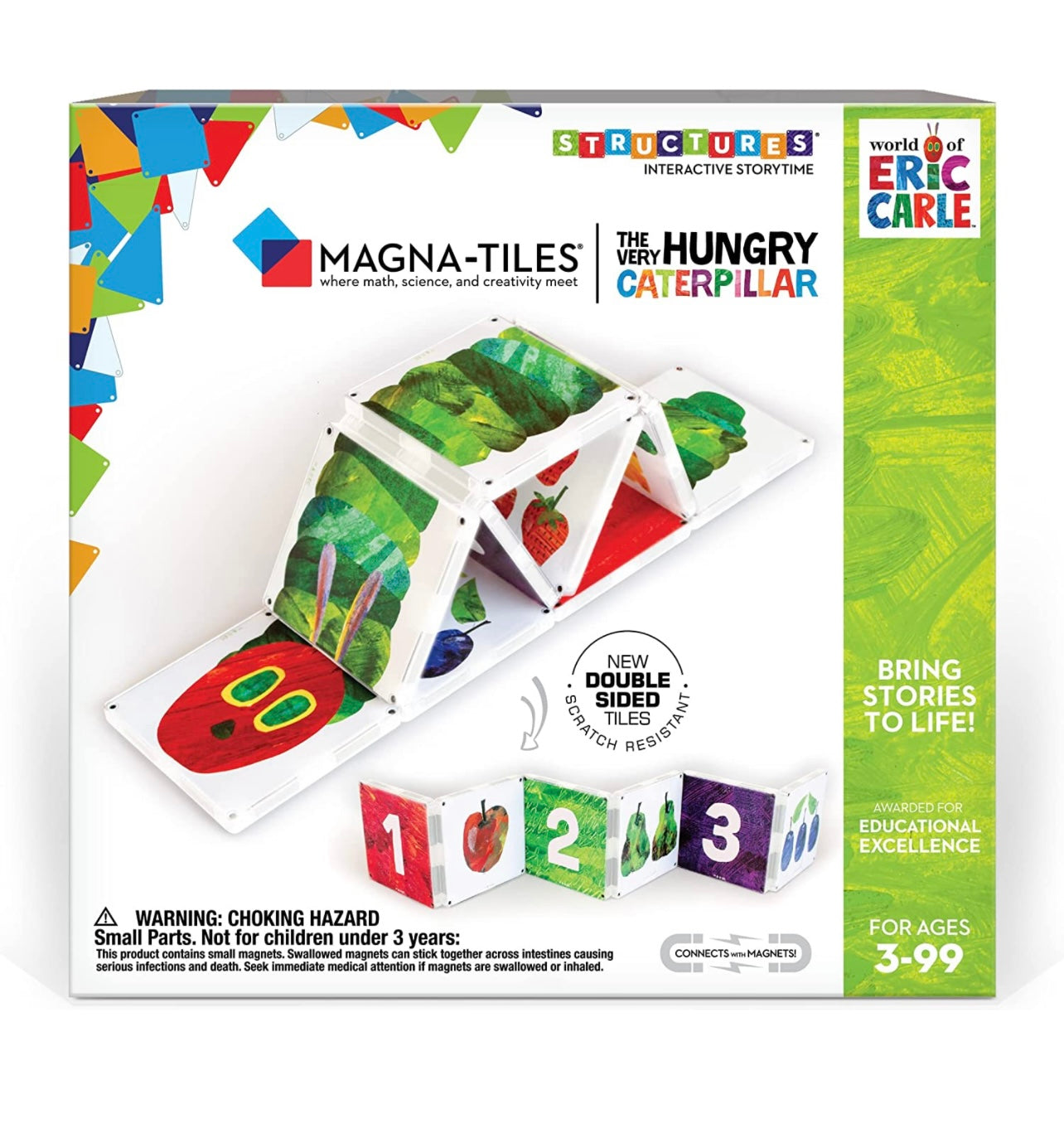 Eric Carle x Magna-Tiles 磁力片積木玩具 - The Very Hungry Caterpillar 16塊套裝