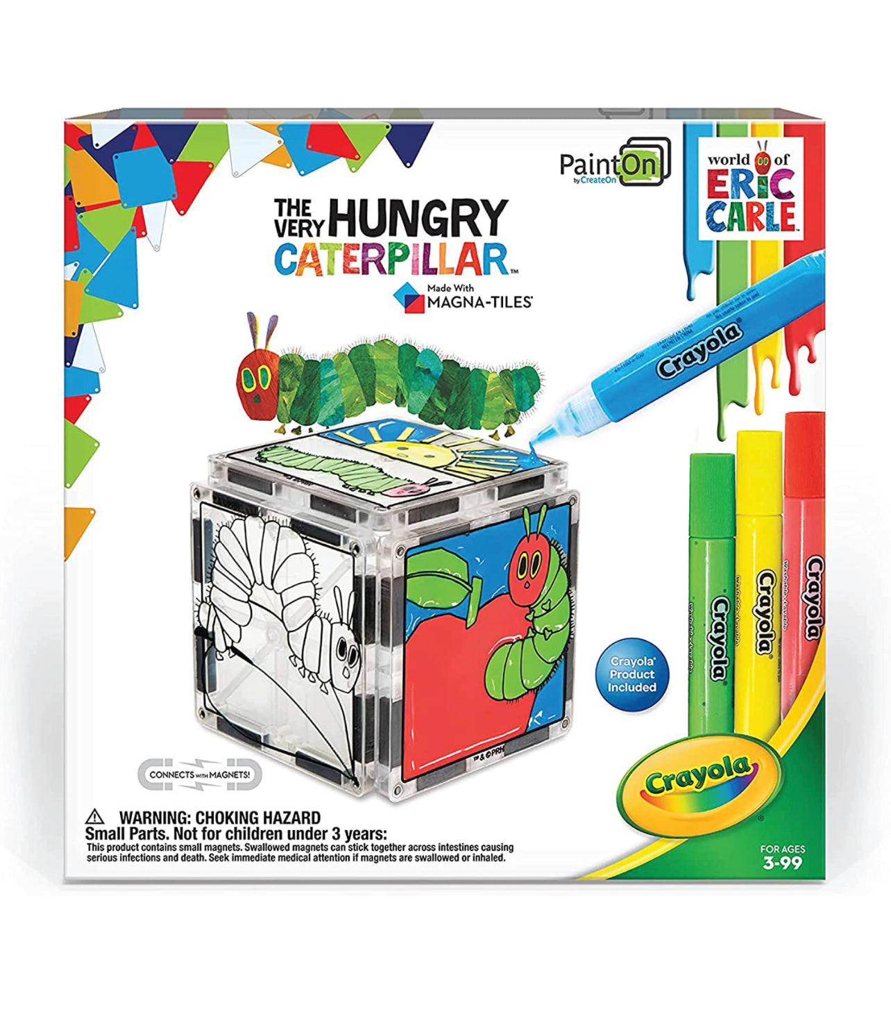 Eric Carle x Magna-Tiles 磁力片積木玩具 - The Very Hungry Caterpillar Print On 12塊套裝