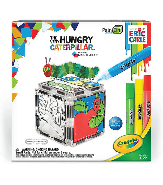 Eric Carle x Magna-Tiles 磁力片積木玩具 - The Very Hungry Caterpillar Print On 12塊套裝