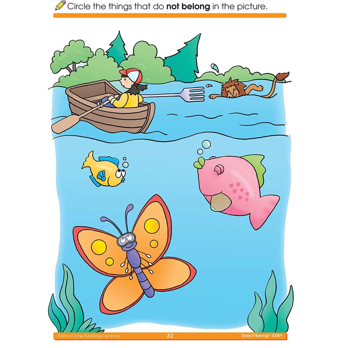 School Zone - Preschool Workbook-B (32pages) Colors