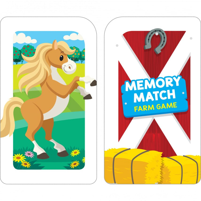 School Zone Match Card 學習記憶快閃卡 - Memory Match Farm