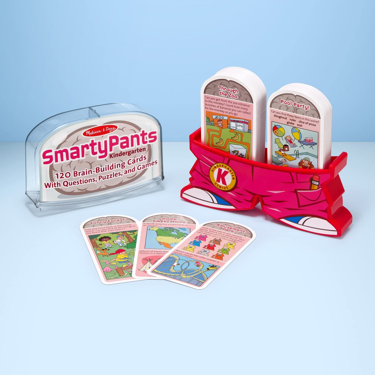 Melissa & Doug - Smarty pants 學習卡 (粉藍)