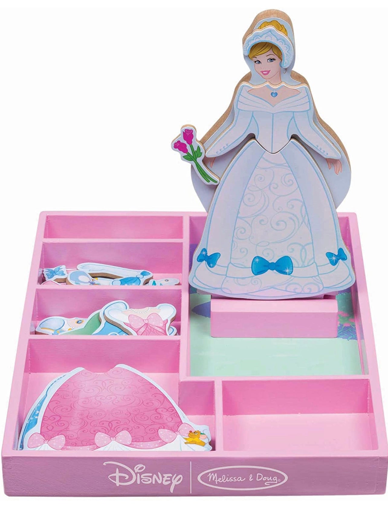 Melissa & Doug X Disney 👸🏼迪士尼公主木製磁貼換衫遊戲套裝