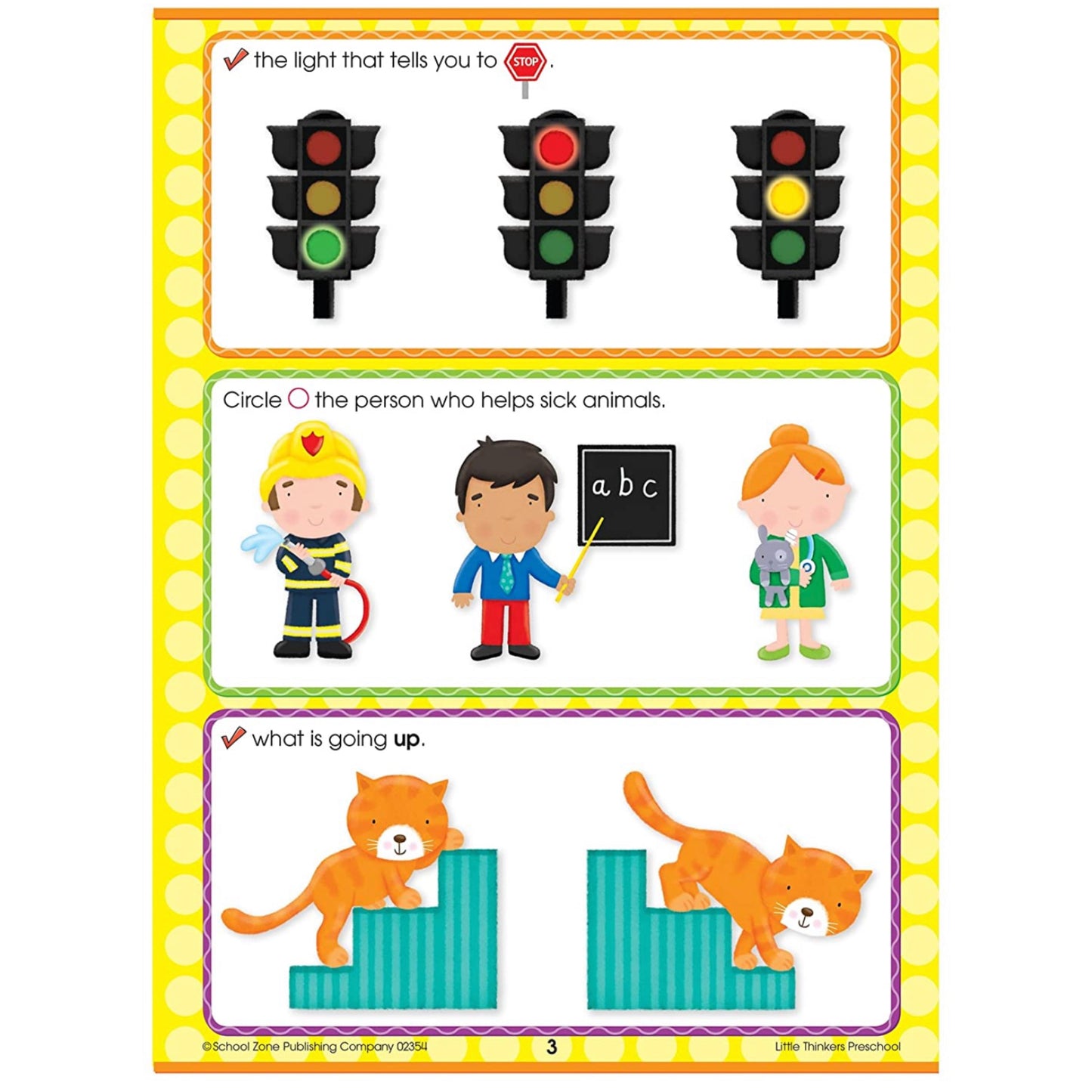 School Zone - Preschool Workbook (64pages) Little Thinkers