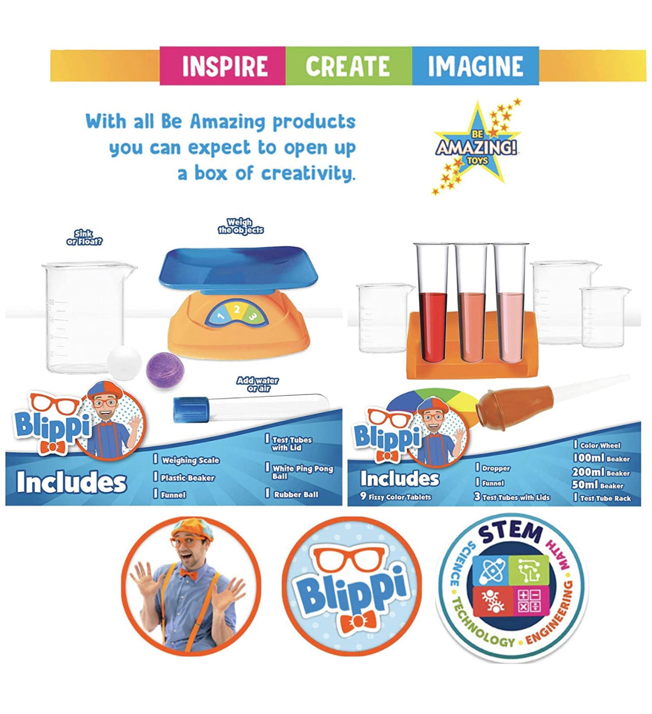 𝗖𝗿𝗲𝗮𝘁𝗶𝘃𝗲 𝗞𝗶𝗱𝘀 X 𝗕𝗹𝗶𝗽𝗽𝗶 My first Science Kit (Colours + Sink & Float)