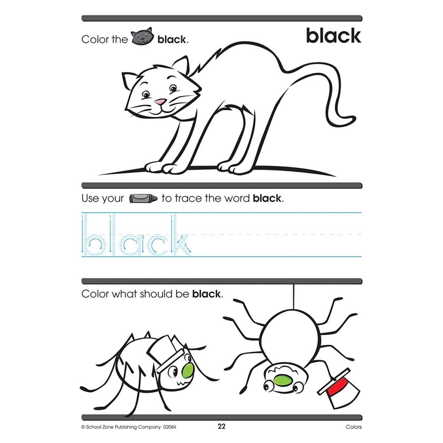 School Zone - Preschool Workbook-B (32pages) Colors