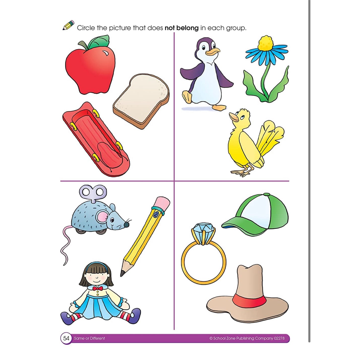 School Zone - Preschool Workbook (64pages) Little Thinkers