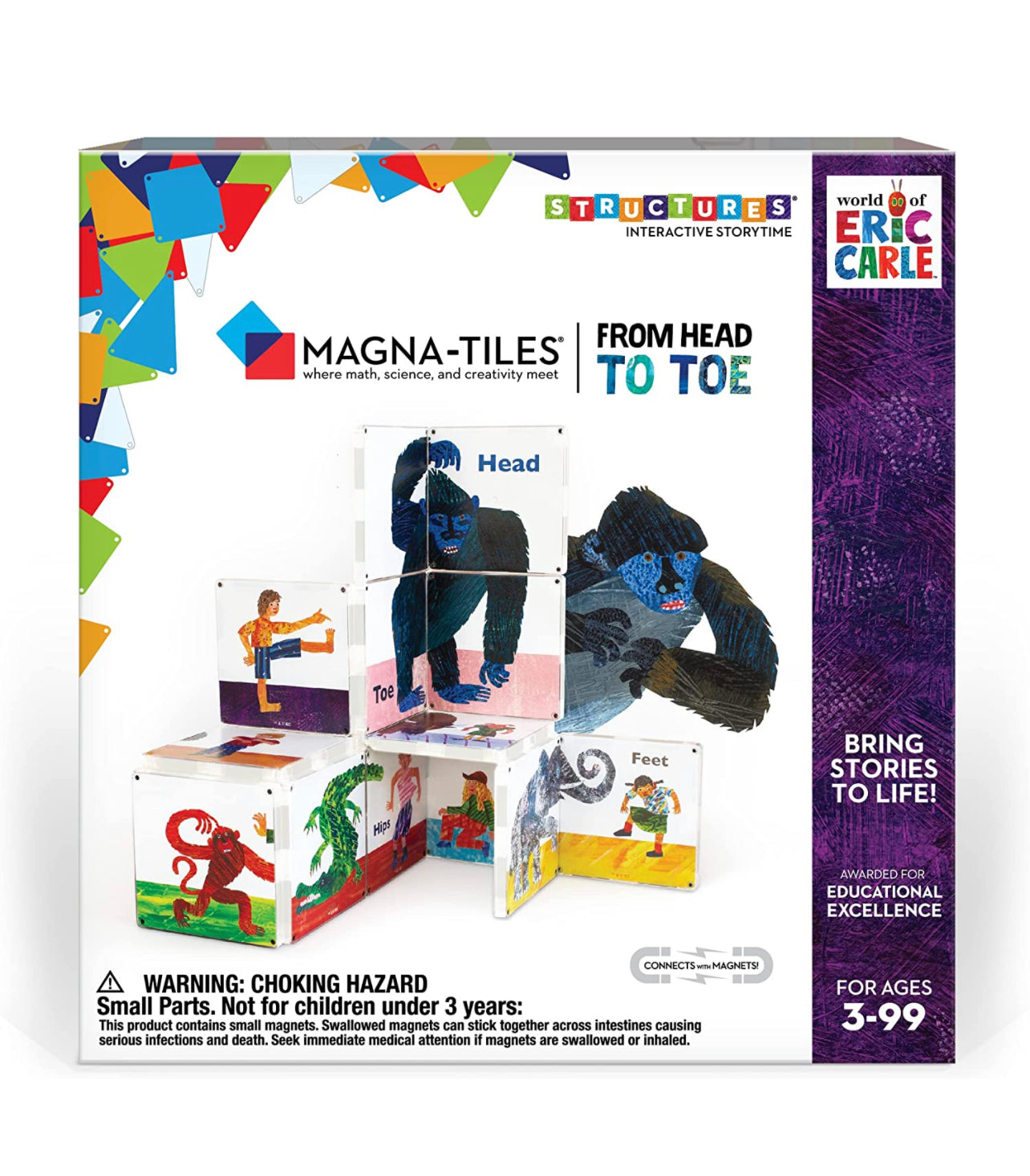 Eric Carle x Magna-Tiles 磁力片積木玩具 - The Very Hungry Caterpillar 16塊套裝