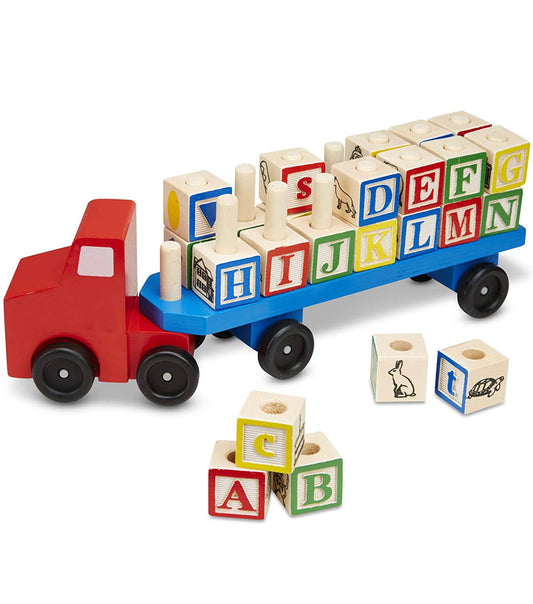 Melissa & Doug - ABC學習方塊套裝小貨車