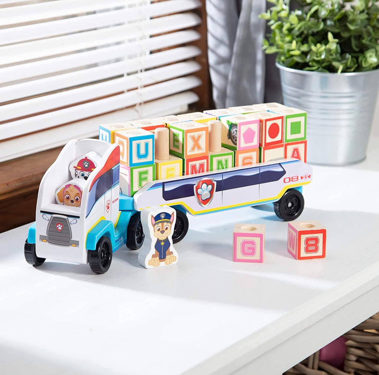 Melissa & Doug x Paw Patrol 🛻 ABC學習方塊套裝小貨車