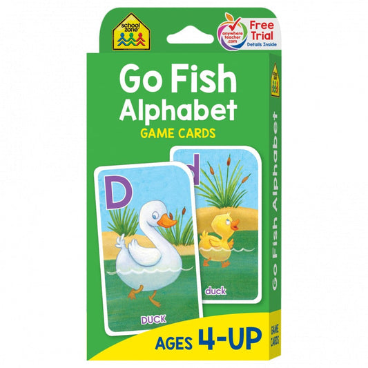 School Zone Game Card 學習記憶快閃卡 - Go Fish Alphabet