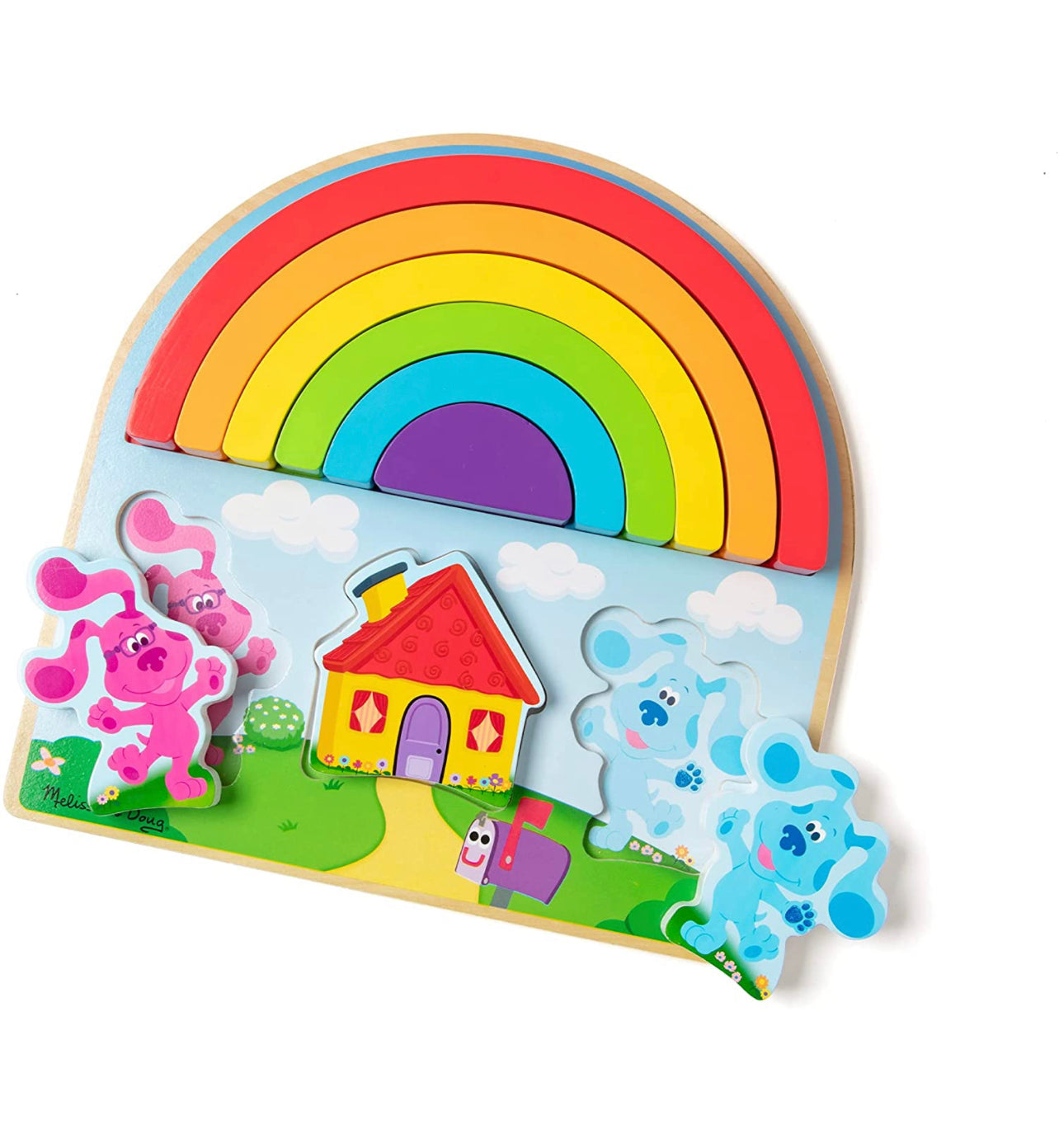 Melissa & Doug x Blue's Clues 🌈彩虹stacking puzzle