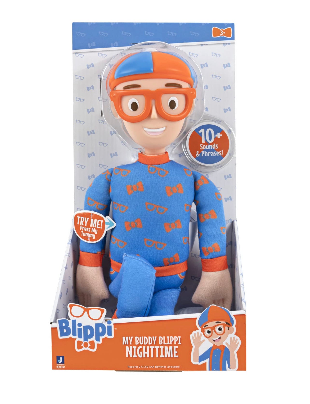 Blippi 16‘’Night time 音樂公仔