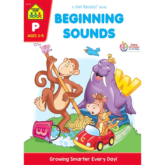 School Zone - Preschool Workbook-B (32pages) Beginning Sound