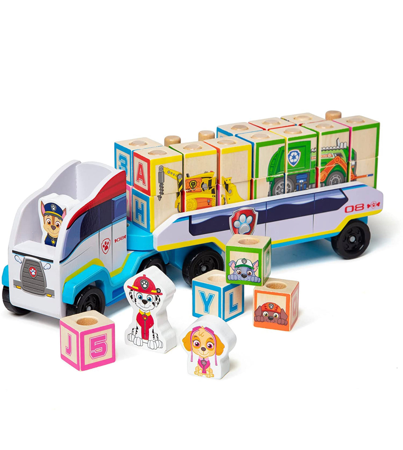 Melissa & Doug x Paw Patrol 🛻 ABC學習方塊套裝小貨車